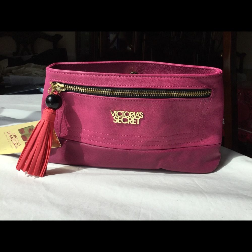 Victoria’s Secret Cosmetic Bag Makeup Pink Tassel